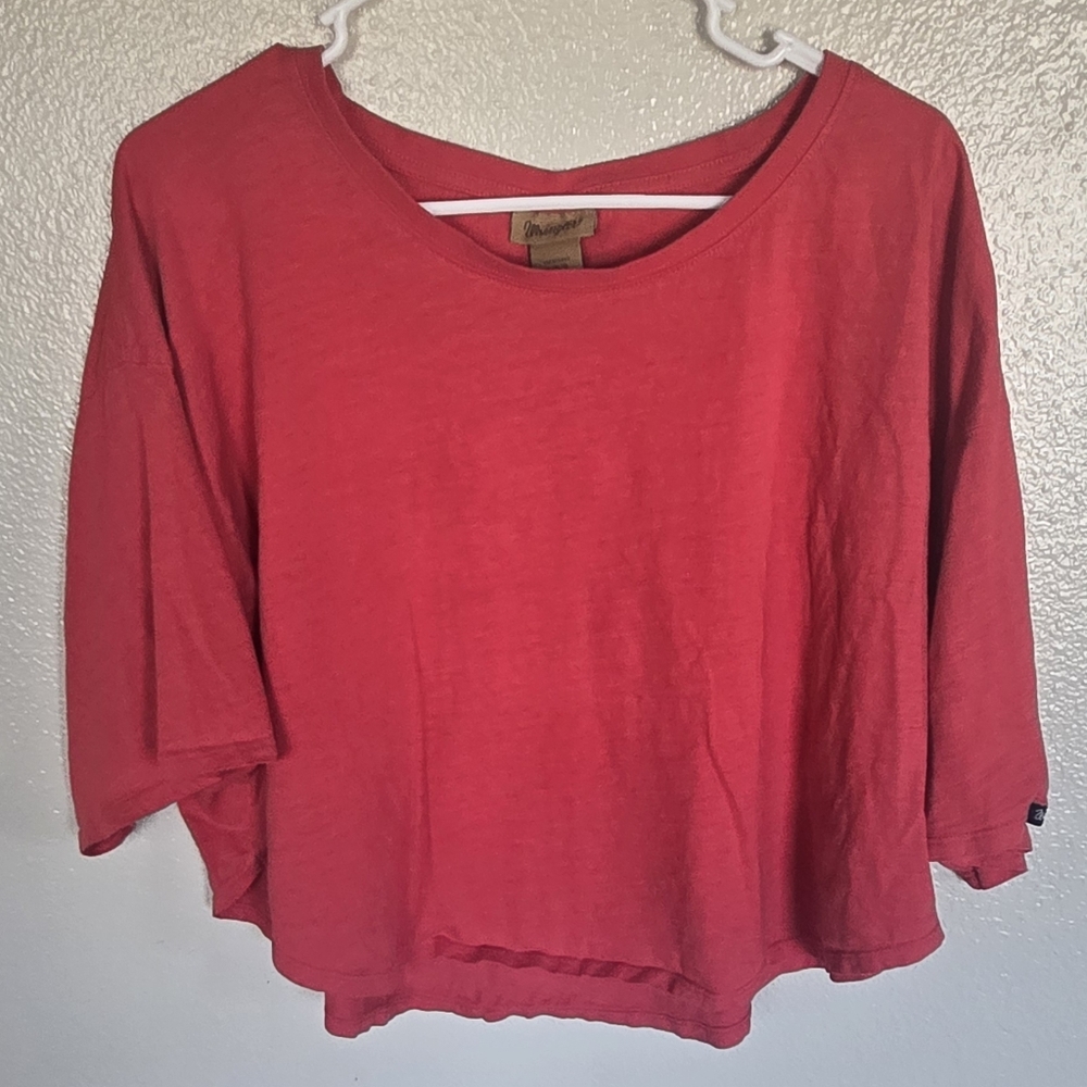 Wrangler Vibrant Red Casual Top